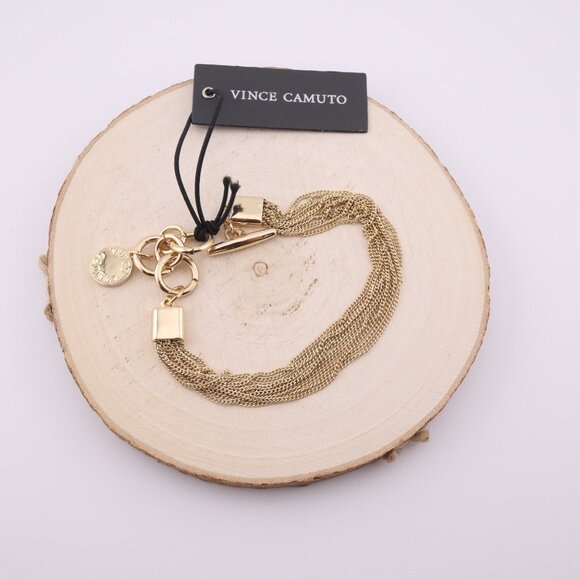 Women's Vince Camuto Toggle Chain Bracelet Gold‎ Plated Fashion Jewelry - Picture 4 of 7